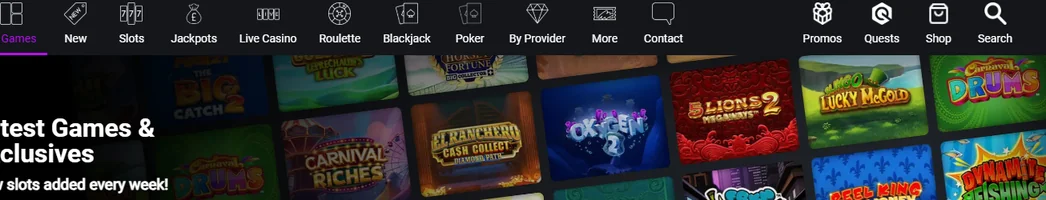 Browse JackpotCity exclusive games